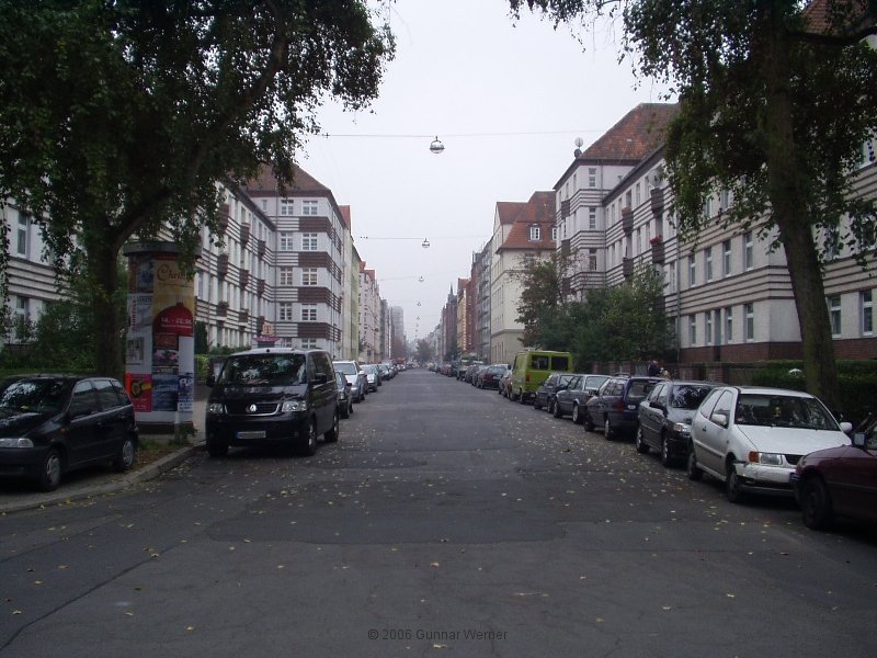 baustellenfreier Blick von der Ecke Rttgerstr./Wilhelm-Bluhm-Str.