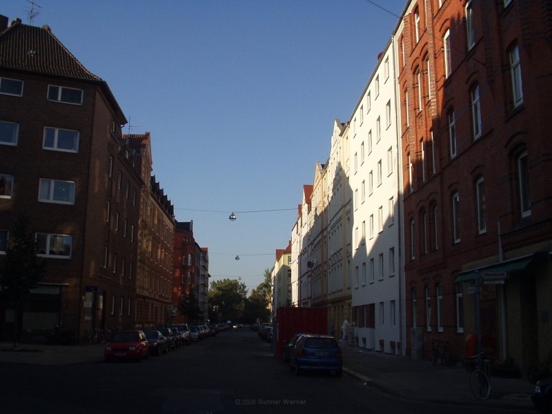 Bauarbeiten am Haus Nr. 42 ohne Gerüst